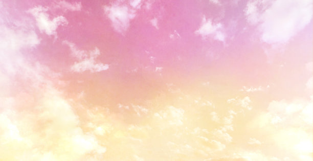 魔幻时刻的天空和云背景与童话般的日落渐变图片下载