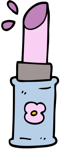 卡通涂鸦口红图片下载