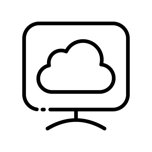 云线图标。云存储、计算机、应用、数据、密码、交换、数据库、远程访问、服务、人工智能、安全。数据仓库概念。矢量黑线图标图片下载