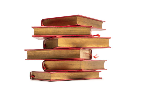 旧书孤零零地印在白色背景上。图片下载