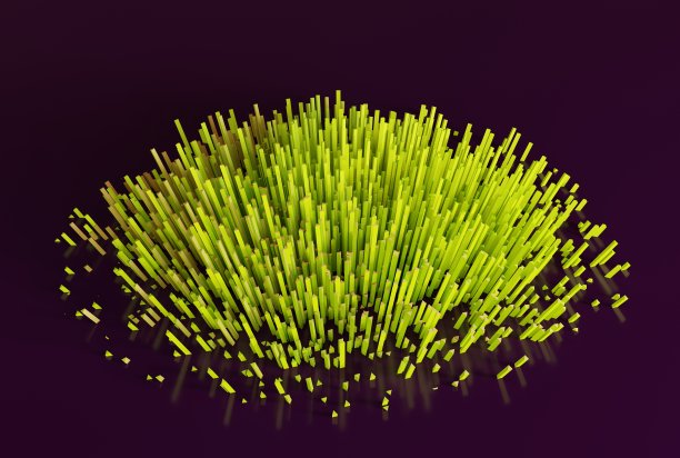 以随机值的条形图形式的抽象形状。图片下载