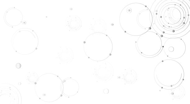 抽象的几何背景与网格的圆圈。图片下载