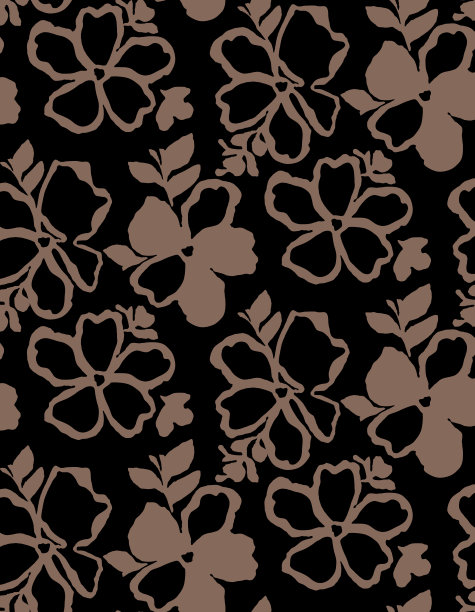 无缝花卉图案，花卉印花。图片下载