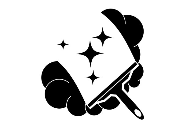 雨刷喷雾清洁服务标志隔离在白色背景上图片下载