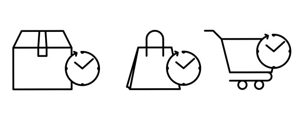 大纲预订图标设置隔离在白色背景上图片下载