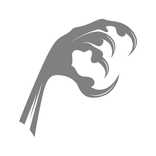 动物爪图标标志设计图片下载