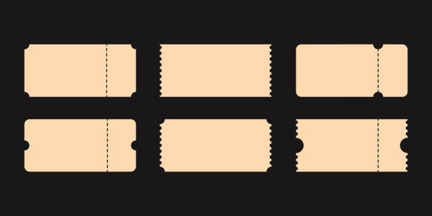 收集隔离的空白票图片下载