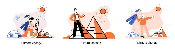 改变气候。大自然生物多样性地球母亲。气候变化和拯救地球的隐喻，世界环境日图片下载