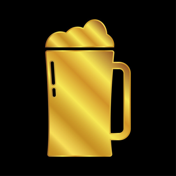 啤酒图标，为图形和网页设计的啤酒标志矢量插图的杯子图片下载