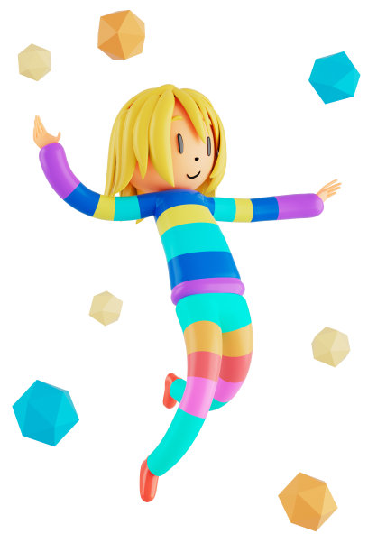 3d男孩卡通人物在行动与剪辑路径。3 d插画家。体育活动。运动健身。锻炼训练的生活方式。男子球员。虚拟现实技术。健身房户外。网络空间对象概念。图片下载