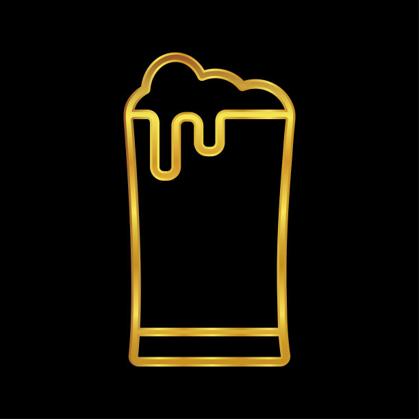 啤酒图标，为图形和网页设计的啤酒标志矢量插图的杯子图片下载
