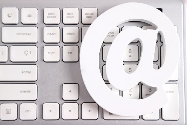 邮件图标，at符号为电子邮件地址图片下载