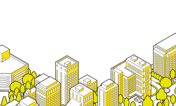 城市景观的三维视图。背景。的城市。图片下载