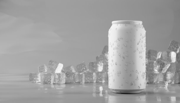 铝白罐模型，3d渲染图片下载