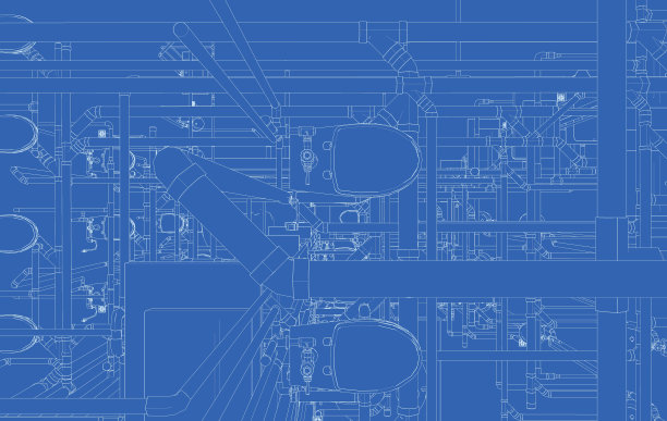 卫生管道的3D插图图片下载