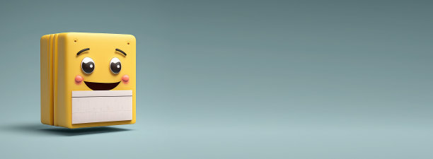 可爱的卡通俏皮小日历与快乐的表情。有复制空间的人物。空平面背景。图片下载