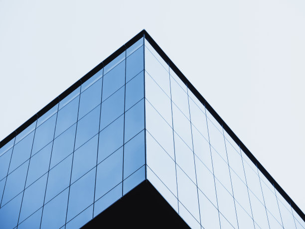 玻璃幕墙现代建筑角落建筑细节图片下载