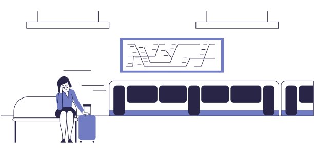 沮丧的女人错过了地铁。图片下载
