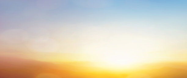 美丽的蓝色日落天空与白云背景图片下载