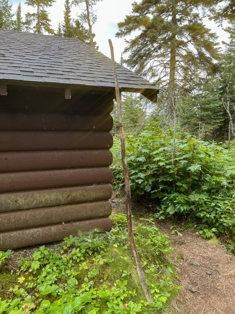 荒野中的乡村小木屋图片下载