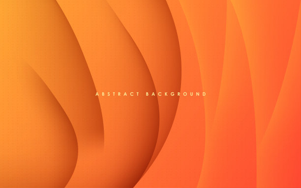抽象的橙色对角线形状光影与半色调点背景。eps10向量图片下载