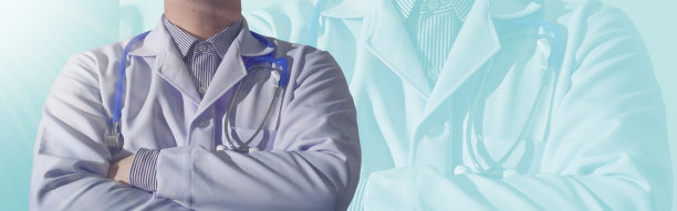 有团队合作背景的医生图片下载