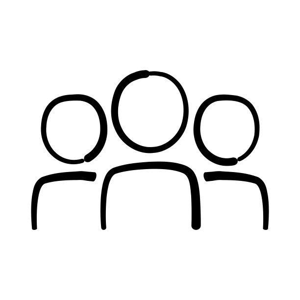 一群人涂鸦图标图片下载