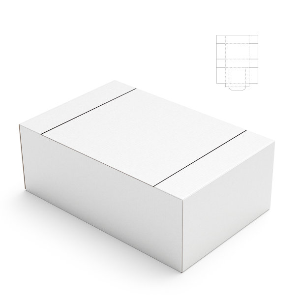 零售盒3D插图图片下载