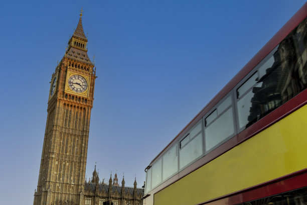 大本钟和公共汽车图片下载