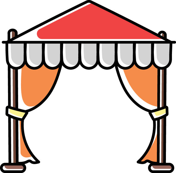 贝都因帐篷矢量漏色图标设计，露营和户外标志，极限运动设备标志，野生动物和探险插图，豪华沙漠营地概念，图片下载