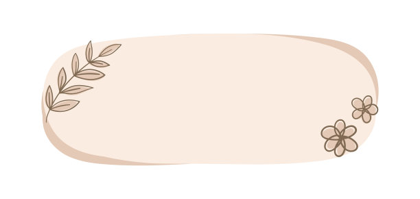 美学波西米亚花卉框架。可爱的粉彩边界卡片设计，婚礼，数字印刷，剪贴簿，教师元素，明信片，海报和更多。图片下载