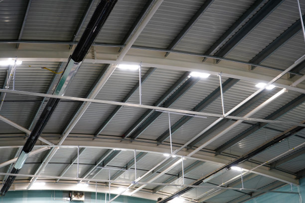 抬头看体育馆的屋顶图片下载