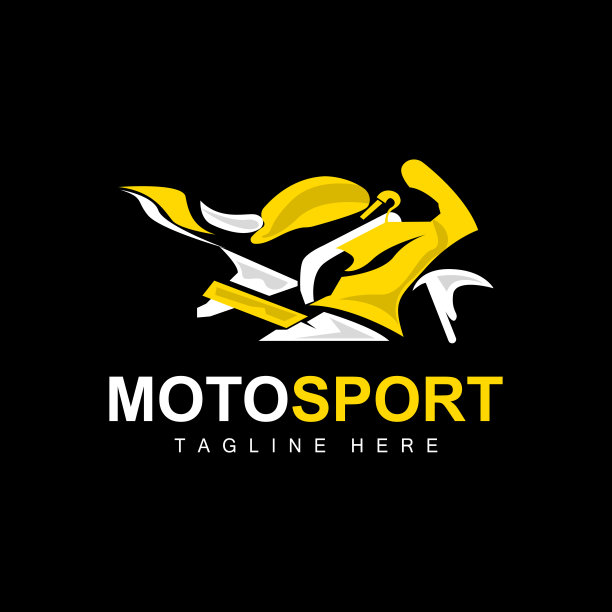 摩托车运动图标，矢量电机，汽车设计，维修，备件，摩托车队，车辆买卖，和公司品牌图片下载