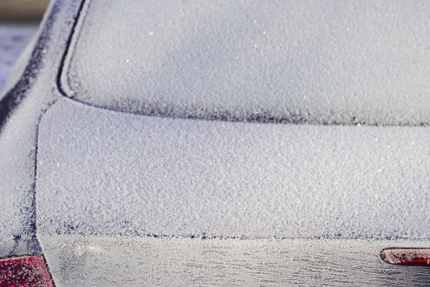 冬天的汽车细节图片下载