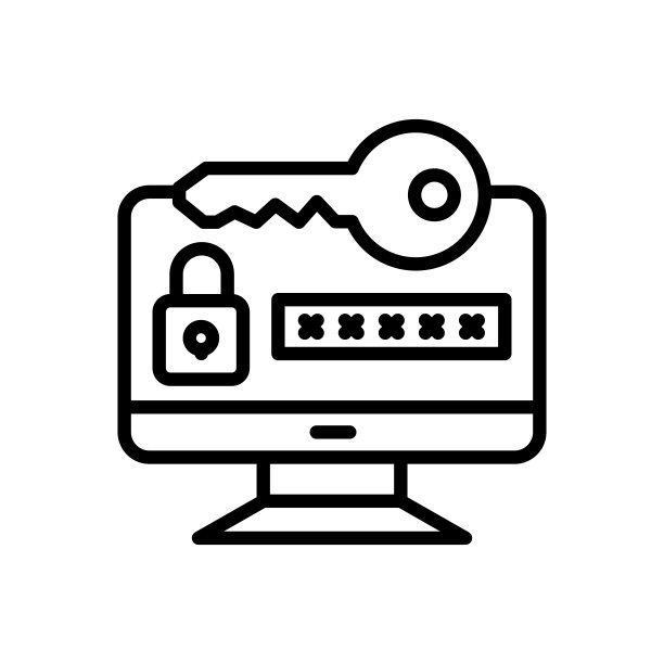 矢量钥匙代码图标。标志图片下载