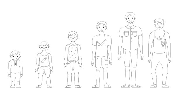 一个人在不同时代的性格图片下载