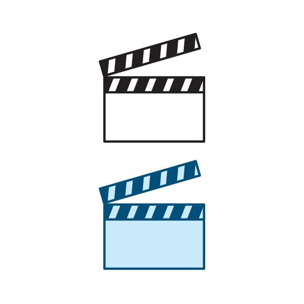 隔板标志图标插图色彩斑斓和轮廓图片下载