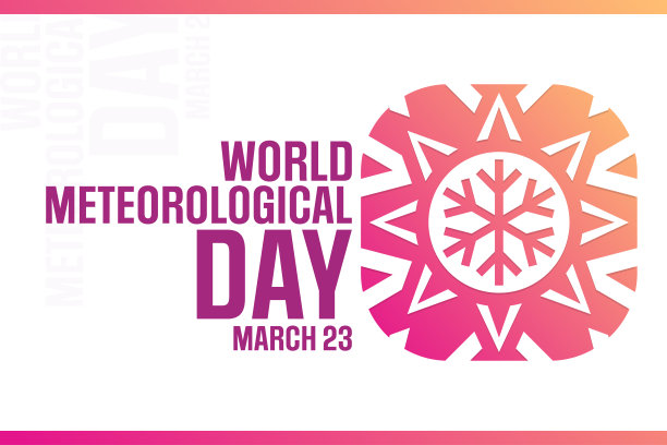 世界气象日。3月23日。矢量插图。节日的海报。图片下载