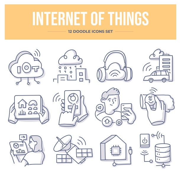 物联网涂鸦图标图片下载