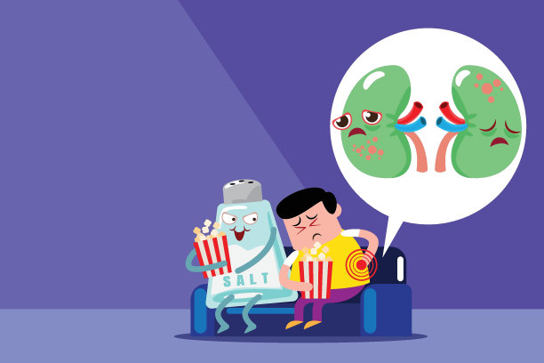 肾矢量，插图平面卡通人物忌盐、啤酒、酒精，负不健康弱、病、病。图片下载