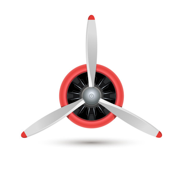 飞机叶片螺旋桨，矢量飞机木发动机标志图标。飞机螺旋桨风扇图片下载