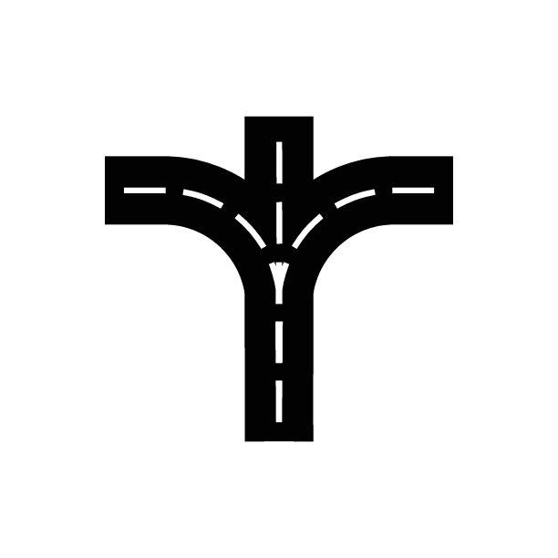 岔路口标志图片下载