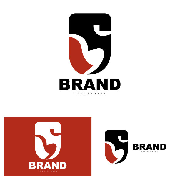 盾牌标志，防病毒保护安全矢量，简单的游戏标志盾牌设计图片下载