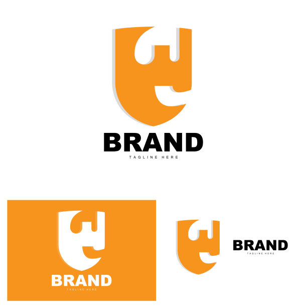 盾牌标志，防病毒保护安全矢量，简单的游戏标志盾牌设计图片下载