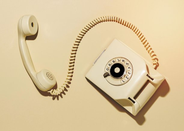 复古黄色电话机图片下载
