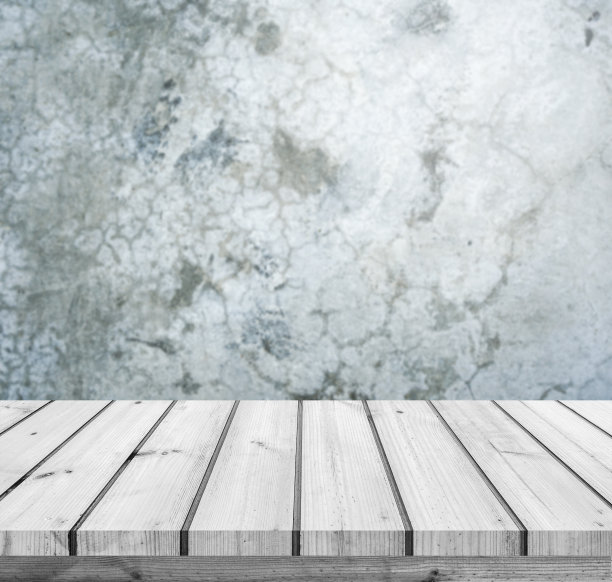 旧木板或木地板与水泥墙纹理背景用于产品展示图片下载