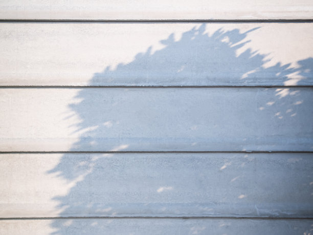 阴影在墙壁背景上的春天，抽象覆盖阴凉柔软的外部树叶树，自然覆盖从窗户建筑，纹理复古阳光植物叶子夏天在地板上灰色油漆房间图片下载