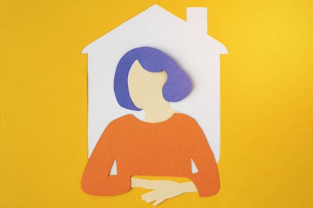 纸风格的隔离静物构图图片下载