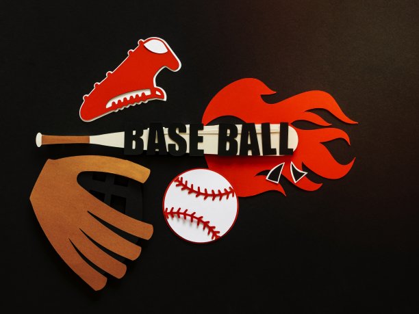 顶视图棒球球棒与运动鞋手套图片下载