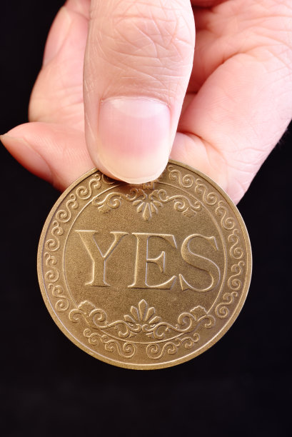 一枚硬币有两面是和不是照片摄影图片